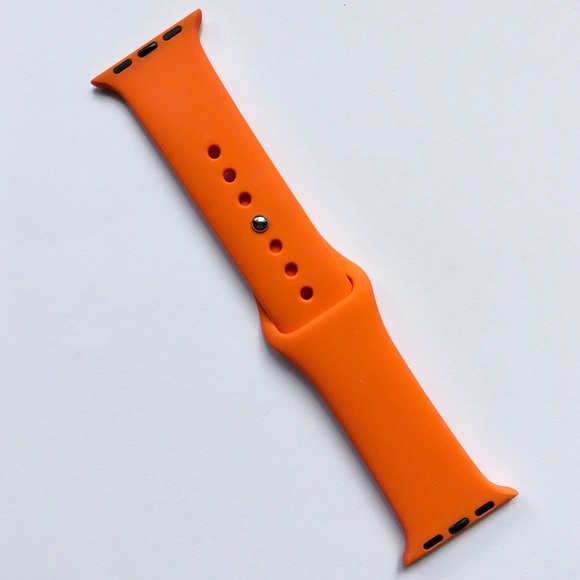 5/$20 NEW Pumpkin ORANGE Silicone Sport Band Apple Watch 38/40/41mm S/M - Picture 3 of 9